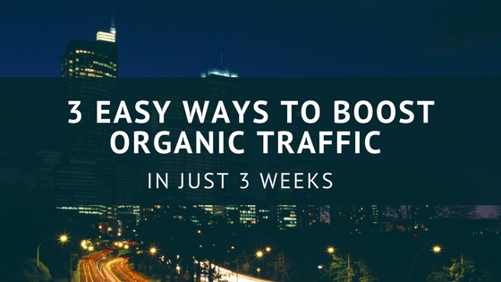 boost organic search traffic