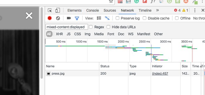 site contains http resources