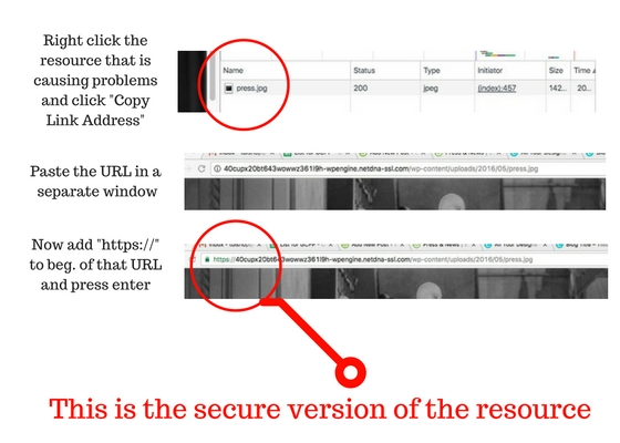 convert http resources to https resources