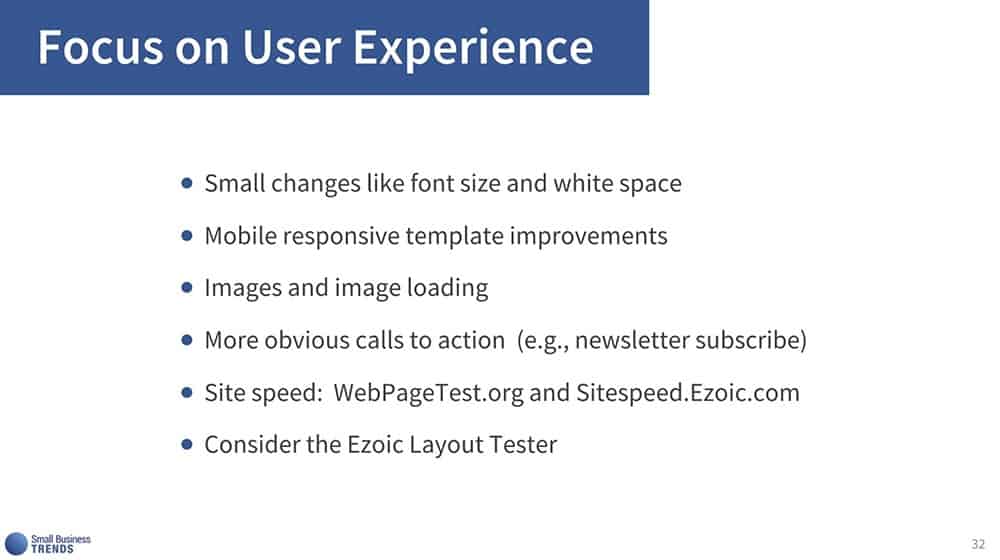 Don't redesign your site, tweak it...