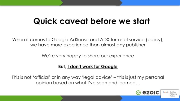 google adsense policy