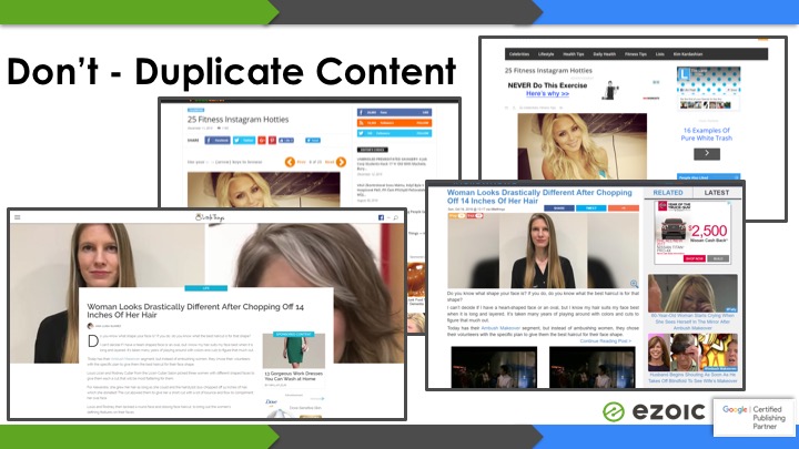duplicate content banned in adsense