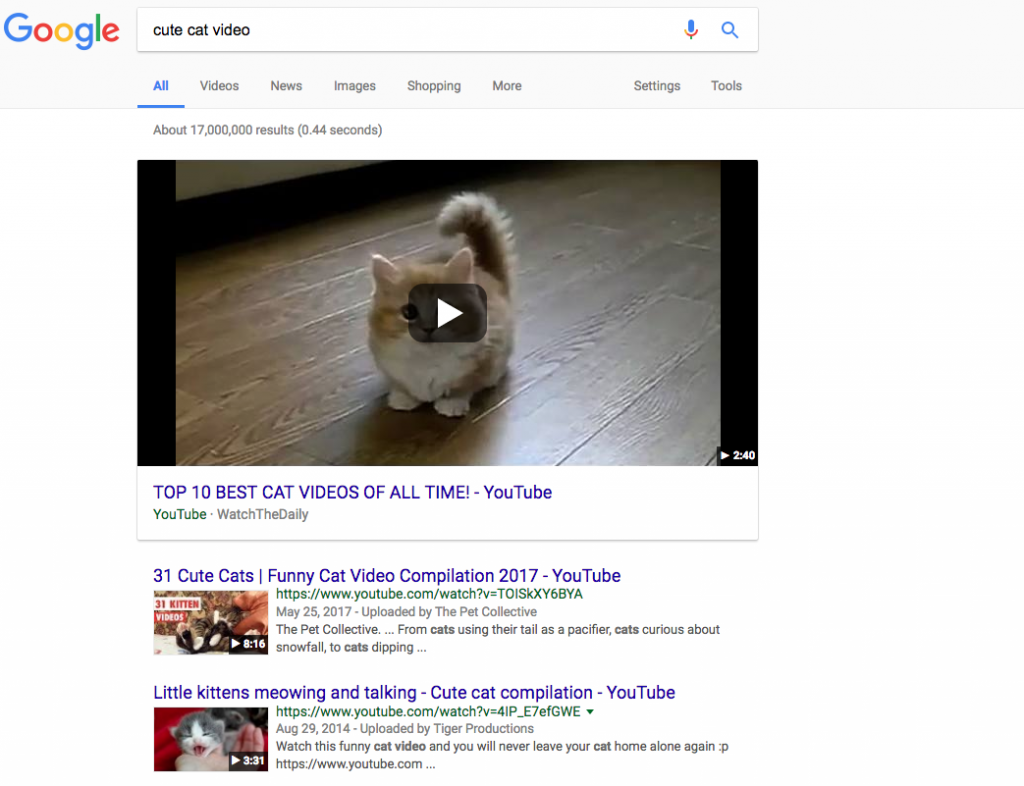 video structured data markup examples