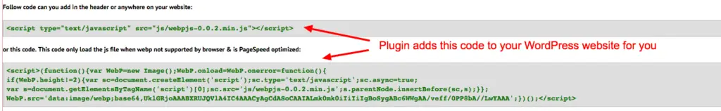 serve next-gen format webp on wordpress