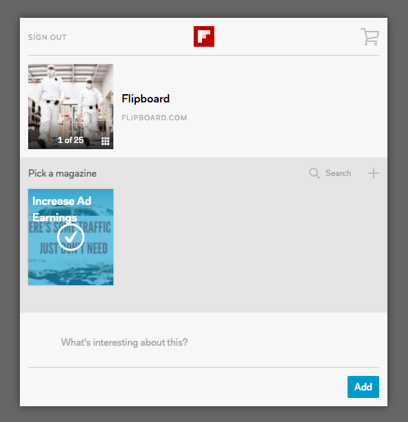 flipboard content sharing