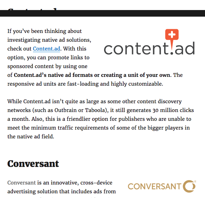 list of ad networks