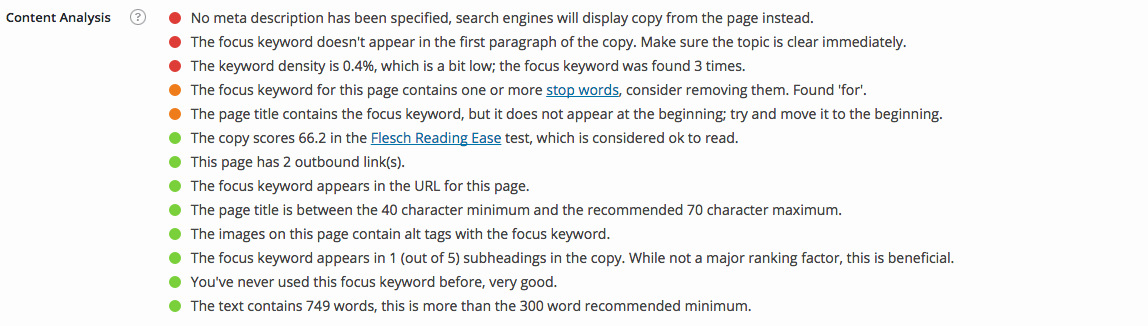 seo optimization on wordpress
