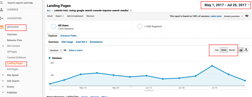 google analytics and web traffic