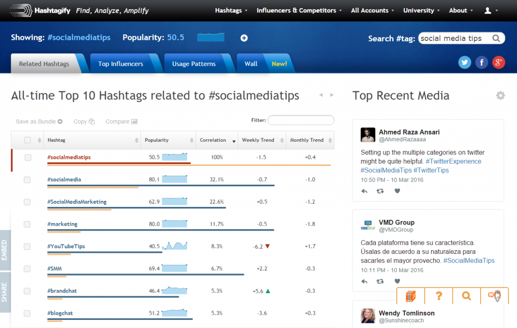 Hashtag Research