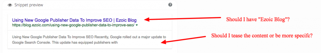 google title tag testing
