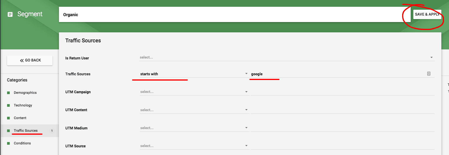 search traffic