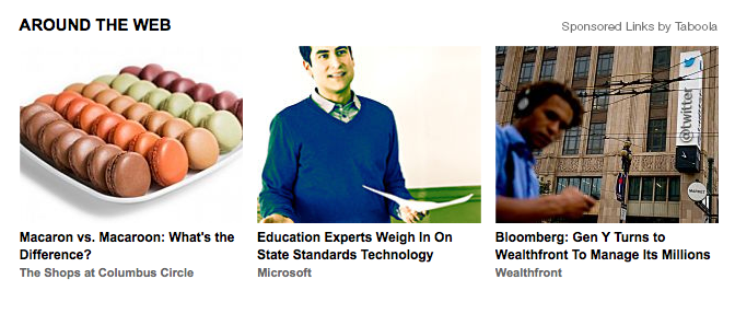 Taboola Content Recommendations